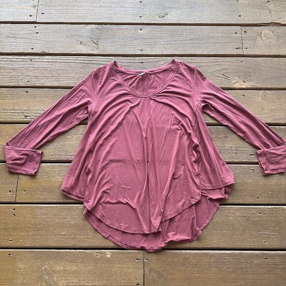 Lululemon Up for Down Time Long Sleeve Dark Terracotta - Picture 2 of 5